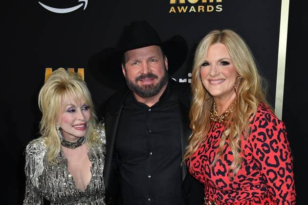 May 11, 2023, Frisco, TX, USA: Dolly Parton, Garth Brooks, Trisha Yearwood attend the 58th Academy Of Country Music Awards at The Ford Center at The Star on May 11, 2023 in Frisco, Texas. Frisco USA - ZUMAs181 20230511_zea_s181_161 Copyright: xCaseyxFlaniganx