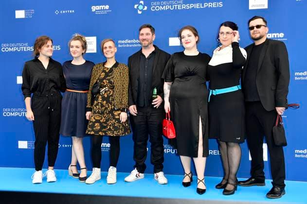Paintbucket Games Team at the award ceremony of the German Computer Game Award 2023 at Spindler Klatt Berlin, 11 05 2023 Foto:xN.xKubelkax xFuturexImage