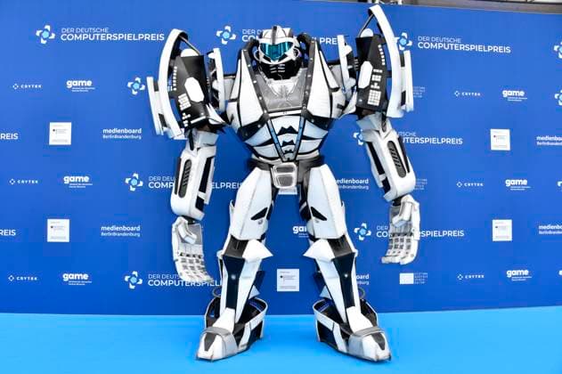 Gamescom Bot at the award ceremony of the German Computer Game Award 2023 at Spindler Klatt Berlin, 11 05 2023 Foto:xN.xKubelkax xFuturexImage