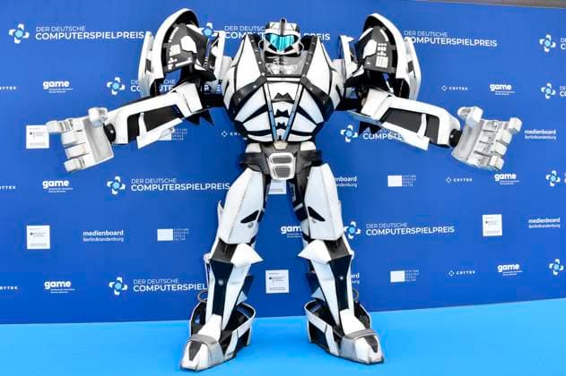 Gamescom Bot at the award ceremony of the German Computer Game Award 2023 at Spindler Klatt Berlin, 11 05 2023 Foto:xN.xKubelkax xFuturexImage