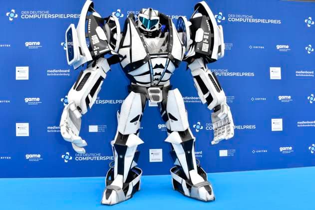Gamescom Bot at the award ceremony of the German Computer Game Award 2023 at Spindler Klatt Berlin, 11 05 2023 Foto:xN.xKubelkax xFuturexImage