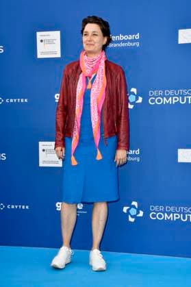 Sandra Detzer at the award ceremony of the German Computer Game Award 2023 at Spindler Klatt Berlin, 11 05 2023 Foto:xN.xKubelkax xFuturexImage