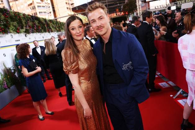 German Film Award 2023 Alexandra Maria Lara and Albrecht Schuch on the Red Carpet at the Lola German Film Award 2023 ceremony at the Theater am Potsdamer Platz in Berlin 12 05 2023 Copyright: xEventpressx
