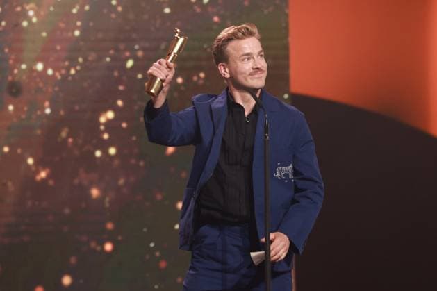 German Film Award 2023 BEST MALE SINGLE winner Albrecht Schuch at the Lola German Film Award 2023 ceremony at the Theater am Potsdamer Platz in Berlin 12 05 2023 Copyright: xEventpressx