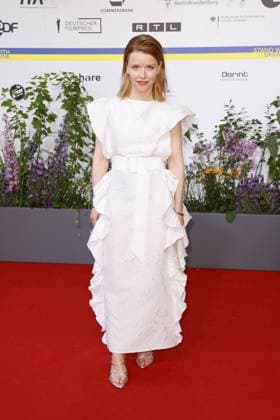 Karoline Schuch at the arrival to the award ceremony German Film Award on 12 05 2023 in Berlin German Film Award 2023 in Berlin Arrival Red Carpet