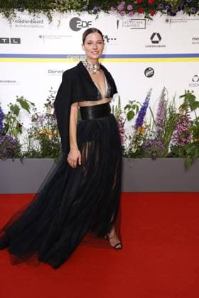 Svenja Jung at the arrival to the award ceremony German Film Award on 12 05 2023 in Berlin German Film Award 2023 in Berlin Arrival Red Carpet