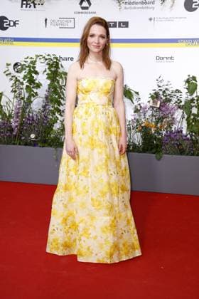 Karoline Herfurth arriving at the German Film Award ceremony on 12 05 2023 in Berlin German Film Award 2023 in Berlin Arrival Red Carpet