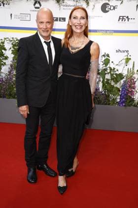 Christian Berkel and Andrea Sawatzki at the arrival to the German Film Award ceremony on 12 05 2023 in Berlin German Film Award 2023 in Berlin Arrival Red Carpet