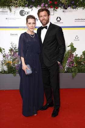 Marisa Leonie Bach and Ken Duken at the arrival to the German Film Award ceremony on 12 05 2023 in Berlin German Film Award 2023 in Berlin Arrival Red Carpet