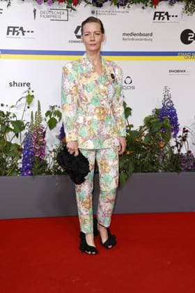 Sandra Hueller at the arrival to the award ceremony German Film Award on 12 05 2023 in Berlin German Film Award 2023 in Berlin Arrival Red Carpet