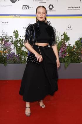 Sonja Gerhardt at the arrival to the award ceremony German Film Award on 12 05 2023 in Berlin German Film Award 2023 in Berlin Arrival Red Carpet
