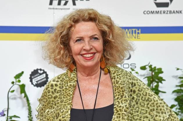 Michaela May arriving on the red carpet for the GERMAN FILM AWARD 2023 at the Theater am Potsdamer Platz in Berlin on 12 05 2023