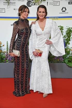 Gerit Kling, Anja Kling at the arrival on the red carpet for the GERMAN FILM AWARD 2023 at the Theater am Potsdamer Platz in Berlin on 12 05 2023