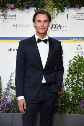 Carlos Böttcher arriving on the red carpet for the GERMAN FILM AWARD 2023 at the Theater am Potsdamer Platz in Berlin on 12 05 2023