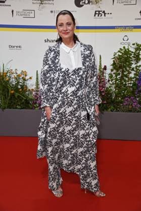 Inka Friedrich arriving on the red carpet for the GERMAN FILM AWARD 2023 at the Theater am Potsdamer Platz in Berlin on 12 05 2023