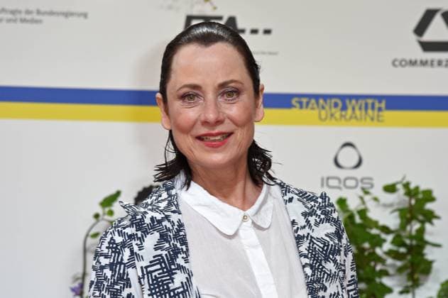Inka Friedrich arriving on the red carpet for the GERMAN FILM AWARD 2023 at the Theater am Potsdamer Platz in Berlin on 12 05 2023