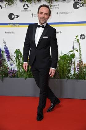 Aleksandar Jovanovic arriving on the red carpet for the GERMAN FILM AWARD 2023 at the Theater am Potsdamer Platz in Berlin on 12 05 2023