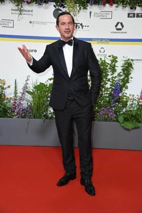 Sönke Möhring arriving on the red carpet for the GERMAN FILM AWARD 2023 at the Theater am Potsdamer Platz in Berlin on 12 05 2023