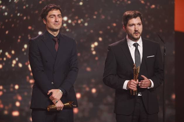 German Film Award 2023 BEST SCREENPLAY Winner Johannes Duncker, Ilker Catak at the Lola German Film Award 2023 ceremony at the Theater am Potsdamer Platz in Berlin 12 05 2023 Copyright: xEventpressx