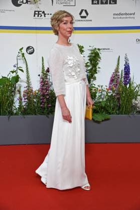 Brigitte Zeh arriving on the red carpet for the GERMAN FILM AWARD 2023 at the Theater am Potsdamer Platz in Berlin on 12 05 2023