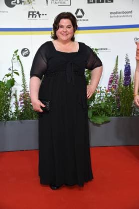 Nadine Wrietz arriving on the red carpet for the GERMAN FILM AWARD 2023 at the Theater am Potsdamer Platz in Berlin on 12 05 2023