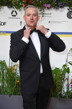 Christian Kahrmann arriving on the red carpet for the GERMAN FILM AWARD 2023 at the Theater am Potsdamer Platz in Berlin on 12 05 2023