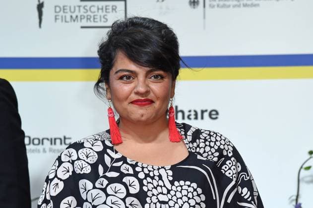 Sara Fazilat arriving on the red carpet for the GERMAN FILM AWARD 2023 at the Theater am Potsdamer Platz in Berlin on 12 05 2023