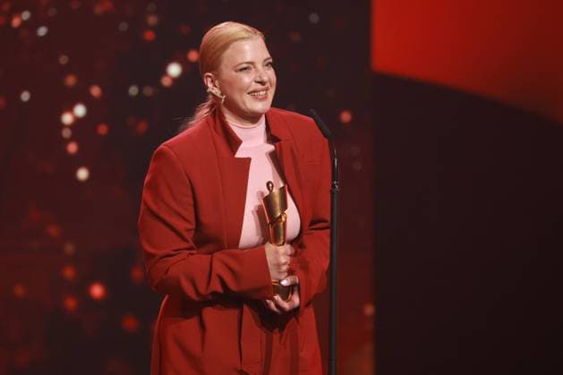 German Film Award 2023 BEST FEMALE SINGLE winner Jördis Triebel at the Lola German Film Award 2023 ceremony at the Theater am Potsdamer Platz in Berlin 12 05 2023 Copyright: xEventpressx