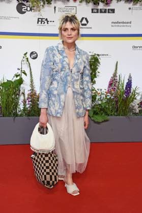 Mala Emde arriving on the red carpet for the GERMAN FILM AWARD 2023 at the Theater am Potsdamer Platz in Berlin on 12 05 2023
