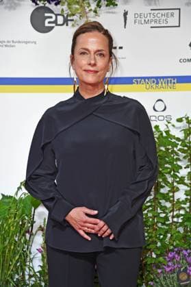 Claudia Michelsen arriving on the red carpet for the GERMAN FILM AWARD 2023 at the Theater am Potsdamer Platz in Berlin on 12 05 2023