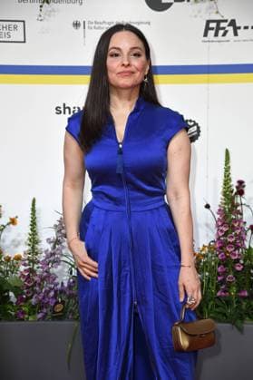 Mina Tander arriving on the red carpet for the GERMAN FILM AWARD 2023 at the Theater am Potsdamer Platz in Berlin on 12 05 2023