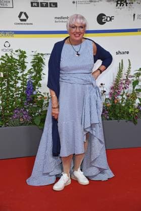 Claudia Roth arriving on the red carpet for the GERMAN FILM AWARD 2023 at the Theater am Potsdamer Platz in Berlin on 12 05 2023