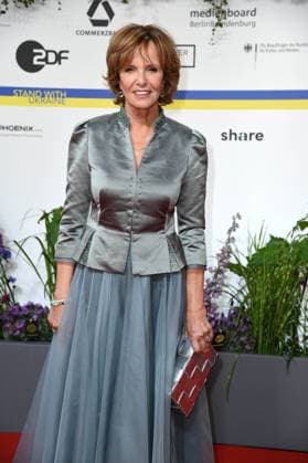 Ulrike Kriener arriving on the red carpet for the GERMAN FILM AWARD 2023 at the Theater am Potsdamer Platz in Berlin on 12 05 2023