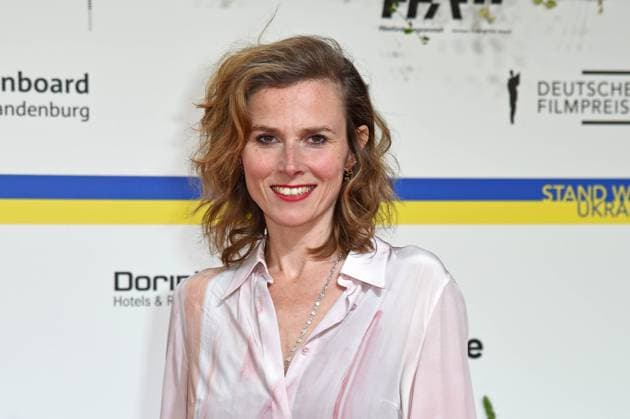 Karin Hanczewski arriving on the red carpet for the GERMAN FILM AWARD 2023 at the Theater am Potsdamer Platz in Berlin on 12 05 2023