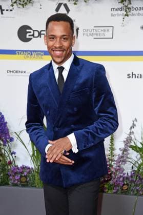 Jerry Hoffmann arriving on the red carpet for the GERMAN FILM AWARD 2023 at the Theater am Potsdamer Platz in Berlin on 12 05 2023