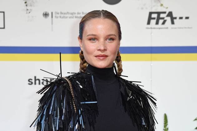 Sonja Gerhardt arriving on the red carpet for the GERMAN FILM AWARD 2023 at the Theater am Potsdamer Platz in Berlin on 12 05 2023