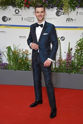 Patrick Mölleken arriving on the red carpet for the GERMAN FILM AWARD 2023 at the Theater am Potsdamer Platz in Berlin on 12 05 2023
