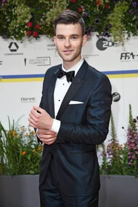 Patrick Mölleken arriving on the red carpet for the GERMAN FILM AWARD 2023 at the Theater am Potsdamer Platz in Berlin on 12 05 2023