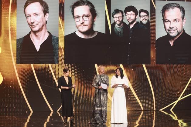 German Film Award 2023 Jasmin Tabatabai, Nicolette Krebitz, Katja Riemann Laudators BEST FILM MUSIC at the award ceremony Lola German Film Award 2023 at the Theater am Potsdamer Platz in Berlin 12 05 2023 Copyright: xEventpressx