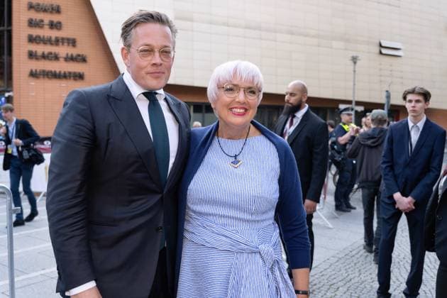12 05 2023,Berlin,Germany,German Film Award 2023,Lola award ceremony at Theater am Potsdamer Platz,arrival Claudia Roth Minister of State for Culture and Media and Konstantin von Notz