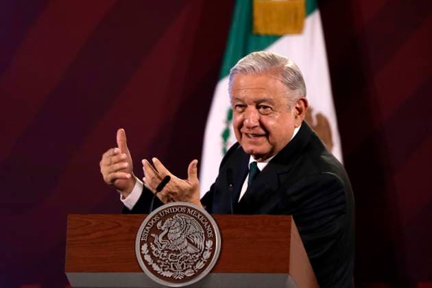 May 12, 2023, Mexico City, Mexico: Mexican President Andres Manuel Lopez Obrador at a press conference before reporters at the National Palace in Mexico City, Mexico. on May 12, 2023 in Mexico City, Mexico Mexico City Mexico - ZUMAe321 20230512_zia_e321_068 Copyright: xLuisxBarronx