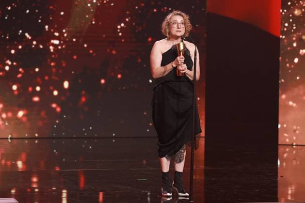 German Film Award 2023 BEST COSTUME PICTURE winner Tanja Hausner SISI ICH at the Lola German Film Award 2023 ceremony at the Theater am Potsdamer Platz in Berlin 12 05 2023 Copyright: xEventpressx