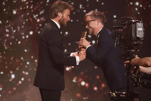 German Film Award 2023 Andreas Pietschmann Laudator BEST SCENE winner Christian M Goldbeck at the Lola German Film Award 2023 ceremony at the Theater am Potsdamer Platz in Berlin 12 05 2023 Copyright: xEventpressx