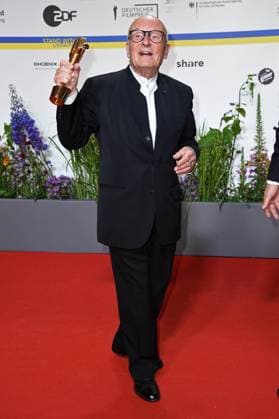 Volker Schlöndorff as winner at DEUTSCHER FILMPREIS 2023 at Theater am Potsdamer Platz in Berlin on 12 05 2023