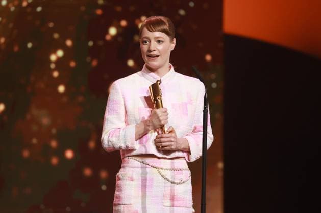German Film Award 2023 BEST FEMALE MAIN TROL winner Leonie Benesch at the Lola German Film Award 2023 ceremony at the Theater am Potsdamer Platz in Berlin 12 05 2023 Copyright: xEventpressx