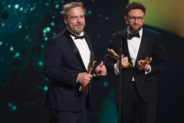 German Film Award 2023 BEST VISUAL EFFECTS Winners Frank Petzold, Viktor Müller, Markus Frank IN THE WEST NOTHING NEW at the Lola German Film Award 2023 ceremony at the Theater am Potsdamer Platz in Berlin 12 05 2023 Copyright: xEventpressx