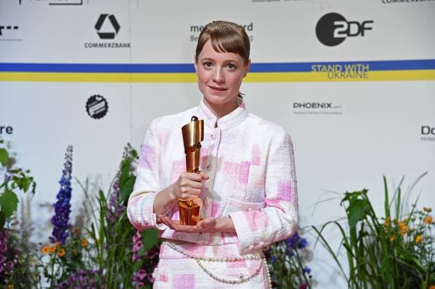 Leonie Benesch as winner at DEUTSCHER FILMPREIS 2023 at Theater am Potsdamer Platz in Berlin on 12 05 2023