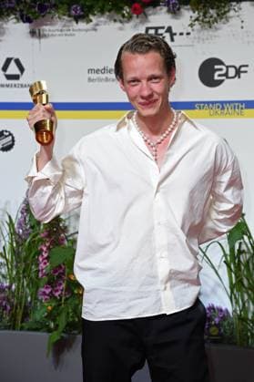 Felix Kammerer as winner at DEUTSCHER FILMPREIS 2023 at Theater am Potsdamer Platz in Berlin on 12 05 2023