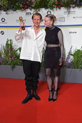 Felix Kammerer, Luna Wedler as winners at DEUTSCHER FILMPREIS 2023 at Theater am Potsdamer Platz in Berlin on 12 05 2023