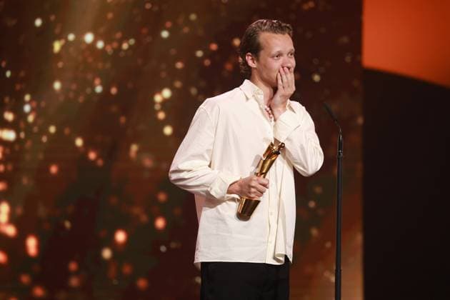 German Film Award 2023 BEST MALE MAIN TROL winner Felix Kammerer IN THE WEST NOTHING NEW at the Lola German Film Award 2023 ceremony at the Theater am Potsdamer Platz in Berlin 12 05 2023 Copyright: xEventpressx